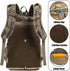 Outdoor Hunting Backpack, Daypack for Bow or Rifle with Rain Cover (Khaki)