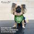 Parisian Pet Unisex Dog Bandanas with 'Trouble Maker' Print - Adjustable Polyester Scarf for Large Dogs