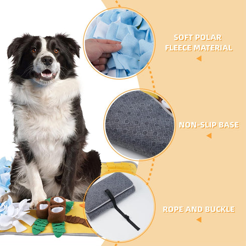 DyPinYise Snuffle Mat for Large Dogs Sniff Mat for Cats, Dog Enrichment Toys, Dog Puzzle Toys Small Medium Pet Sniffing