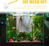 Lurrose Retractable Aquarium Fish Tank Net with Fine Mesh, Telescopic Handle Shrimp Catch Net for Small Fish