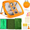 Golf Chipping Net Set with Pop Up Net, Durable Rubber Training Mat, 10 Golf Tees, 6 Practice Balls, Carry Bag