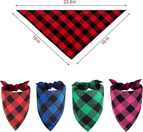 Promoted to Big Sister Red Plaid Dog Bandana, Gender Reveal Photo Prop for Pet Scarves