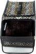 dbest products Pet Smart Cart Carrier, Medium, Soft Sided, Leopard, Collapsible Travel Bag, Dog Cat Airline Approved