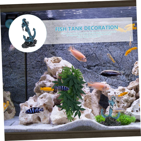 1pc Pool Ornaments Home Décor, Sailboat Ornament for Beach Table and Fish Tank Ruins Chic Decor