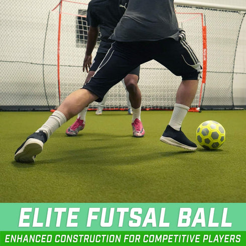 GoSports Elite Futsal Balls, Indoor or Outdoor Games, Choose Single or 6 Pack, Includes Pump