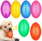 6 Pcs 4.5'' Spiky Squeaker Football Dog Toy - Heavy Duty Rubber Chew Toys for Medium Large Dogs, Spiky Ball Fetch