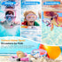 Kids Snorkel Set, Dry Top Snorkel Mask for Children, Anti-Fog Panoramic View Diving Gear with Carry Bag for Youth