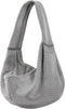 Ultra Breathable Dog Carrier Sling, Reversible Puppy Carrier Purse with Storage Pocket for Small Dogs and Cats (Gray)