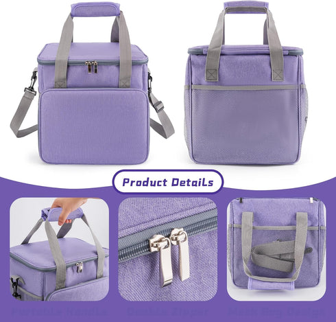 SMYV Pet Grooming Bag for Dog Grooming Supplies, Dog Tote Travel Bag for Pets Grooming Tools Kit Accessories - Light