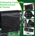 Fezog 120 1.5 8 (Black-120PCS) PCS Mils Portable Toilet Bags, Gal Camping Toilet Bags for Portable Toilet, Portable
