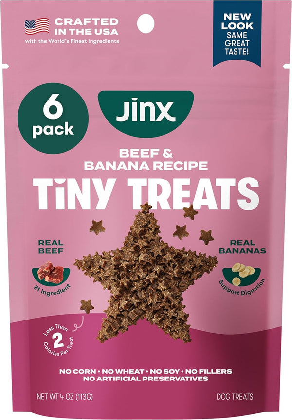 Jinx Beef & Banana Training Treats for Dogs and Puppies, Low-Calorie, All
