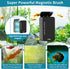2 0.2 Inch hygger Aquarium Magnet Glass Cleaner, Magnetic Fish Tank Cleaner with Blades for Glass and Acrylic