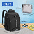 Swim Backpack for Swimmers, Equipment Bag with PVC Transparent Bag for Workout Gear, Black