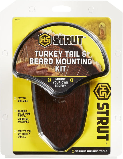 HUNTERS SPECIALTIES Strut Turkey Tail & Beard Mounting Kit - Durable Easy to Assemble Trophy Mount Kit