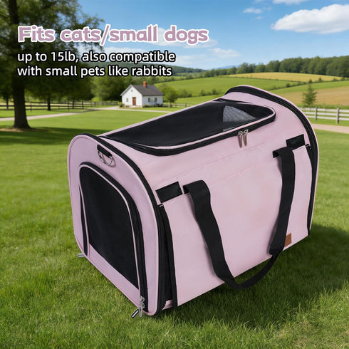 Backpack TWDEPART Cat Carrier - Multifunctional, Firm & Foldable with Roll-Up Shade, Breathable Design Includes