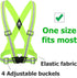 Fully Adjustable Safety Straps Reflective Vest for Running Hi Vis Suspenders for Men Women Safety Vests