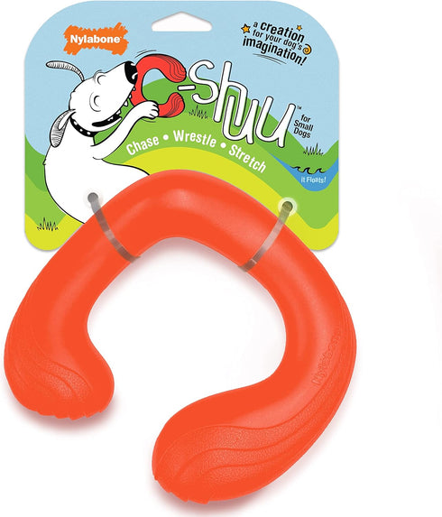 Nylabone C-Shuu Interactive Dog Toy for Small Dogs, Lightweight Squishy Chase Toy for Creative Play