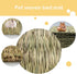 Chinchilla Squirrel(6 Rabbit Grass Mats,Bunny Grass Mat,Woven Straw Mat Bed Rabbits Hay Mat Sleeping Bunny Natural