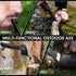 Freelander 13" Camping Axe Multifunctional Survival Hatchet with Whistle, Folding Saw, ABS Sheath for Outdoor Hiking