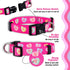 Native Pup Valentine’s Dog Collar, Adjustable for Small, Medium, Large Breeds, Candy Hearts, Small