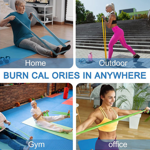 Professional Resistance Bands, Latex-Free Work Out Bands, Stretch Bands for Women or Men, Exercise Set