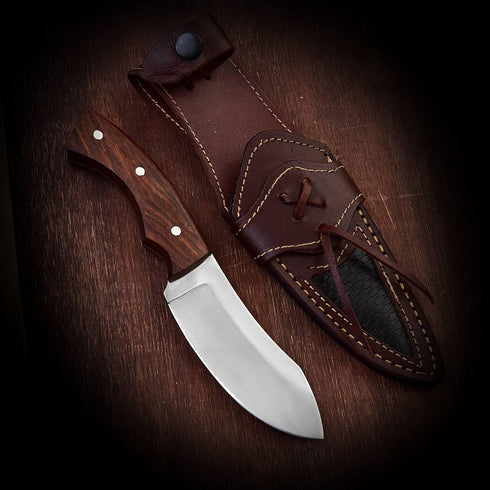 Nessmuk Knife Bushcraft Knives 8.75 Inches Fixed Blade Hunting Knife, Outdoor Survival Skinning knife, Camping knife, Hunting Gear Knife with Sheath by BNAZIND