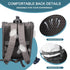 Backpack Backpack (4-Grey) Jespet Pet Carrier for Small Dog, Puppy, Soft Carrier Ideal for Traveling, Hiking, Walking
