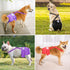 Idepet 3 Pack Female Dog Diapers with Suspender Washable Reusable Doggie Diapers for Small Medium Female Dog in Heat