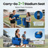 HIGH POINT SPORTS Foldable Stadium Seat Portable Folding Stadium Chairs Padded Bleacher Seat Cushion Bleacher Chair