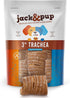 Jack&Pup Trachea Dog Chew, 3-inch Beef Trachea Bites for Dogs (16 oz), Natural Dog Treat Rich in Glucosamine
