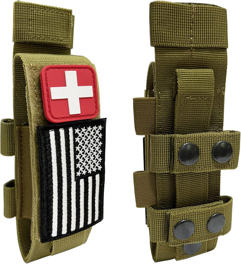 1000D Laser Cut Tactical Molle Tourniquet Holder, Molle Medical Trauma Shears Pouch EMT Scissors Bag Fit