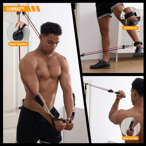 25-in-1, Set 18 Portable Push Up Board Gym Kit Foldable Push Up Station & Exercise Board Workout with Accessories
