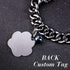 Hillban Cat Collar Diamond Chain Glitter Necklace with Secure Buckle and Paw Charm for Small Cats (Steel Black, Purple,