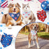 48 4th Sanwuta Pcs of July Dog Bandanas for Pets Dog Bandanas Gifts Independence Day Scarf Washable Triangle American