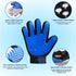 Dog Bath Brush & Washing Gloves 2PCS, Pet Grooming Gloves for Dogs, Cats, Horses with 185 Silicone Tips (Blue)