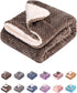 DW-Eagle Grey Plush Fleece Receiving Blanket for Dog, Cat, Couch, Travel & Outdoor, Camping (24" x 32")