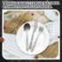 6 Set Set Backpacking Pcs Pure Titanium Fork Spoon Knife Camping Utensils Portable Titanium Cutlery, Lightweight Travel