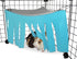 Corner Fleece Forest Hideout for Small Pets - Guinea Pigs, Ferrets, Chinchillas, Hedgehogs (Blue/Gray)