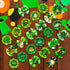 80pcs St.Patrick's Day Dog Hair Bows, Holiday Small Pet Grooming Bows with Rubber Bands, Green Clover Accessories