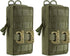 FRTKK 2 Pack Molle Pouches - Tactical Compact Water-Resistant EDC Utility Pouch Bag