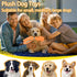 Dog Squeaky Toys/Large Dog Toys/Plush Dog Toys/Big Dog Toys/Stuffed Dog Toys/Dog Toys for Large Dogs/Durable Dog Toys/Puppy Chew Toys/Dog Chew Toys for Small, Medium, Large Dogs (Orange)