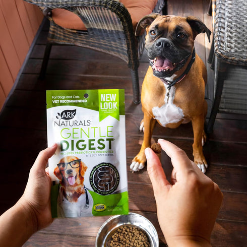 ARK NATURALS Gentle Digest Soft Chews, 120 Count, Vet Recommended Dog and Cat Prebiotics & Probiotics