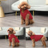 2 Layers Fleece Lined Warm Dog Jacket - Soft Windproof Medium Dog Coat for Winter (Red XL)