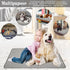 Washable Dog Cooling Mat, Ice Silk Self Cooling Pad Blanket for Indoor & Outdoor Car Seats, Light Grey (40x28 in)