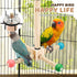 Chihutown Rotating Bird Stand Perch Toy, Natural Wood Spinning Parakeet Toy, Fun Wheel Parrot Toys for Parrot, Bird