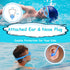 Vvinca Kids Swim Goggles for Ages 3-12, 2024 Upgraded Design with Ear & Nose Plug, Wide View