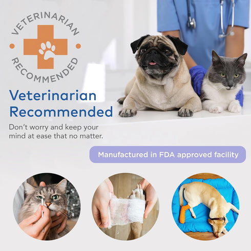 First Aid Kit - Vet Approved Dog & Cat Emergency Supplies for Travel and Outdoor Use