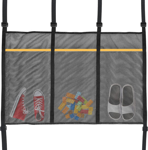 Trampoline Shoes Bag, 3 Pouch Storage Mesh Bag for Indoor Household Item Fitness Shoes Organizer