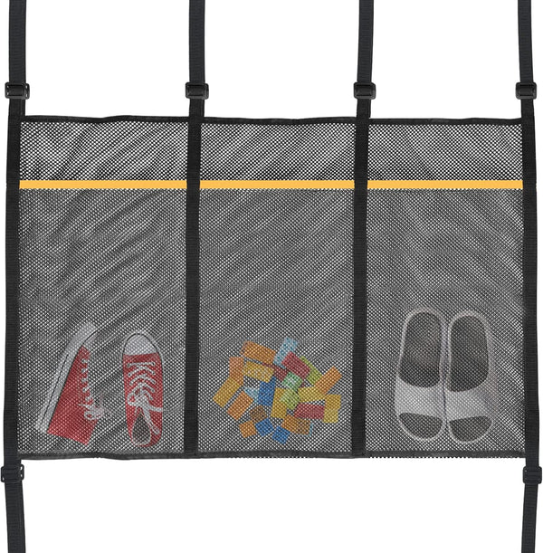 Trampoline Shoes Bag, 3 Pouch Storage Mesh Bag for Indoor Household Item Fitness Shoes Organizer