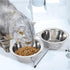 HB Pet Feeder Stainless Steel Dog Bowls Replacement, 8.25" Diameter, 2.8" Height for Raised Feeders (Double Pack)